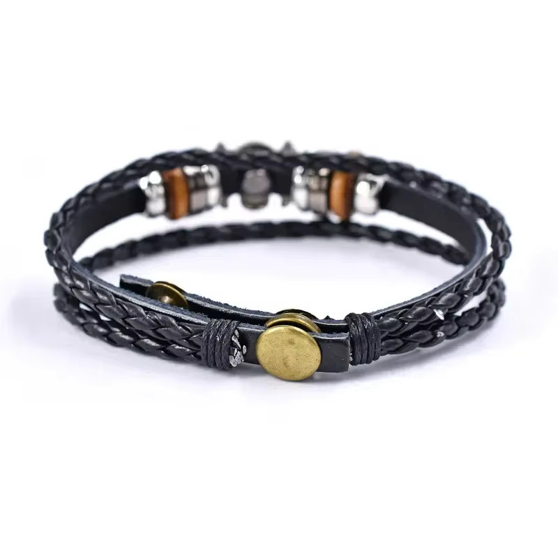 Bandai Lederarmband, Schwarz, Luffy One Piece Cosplay - Bild 2