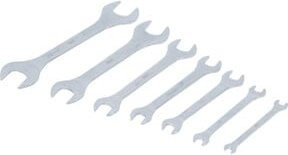 BGS Doppel-Maulschlüssel-Satz extra flach 7-teilig SW 6 - 23 mm in Silber - Bild 1