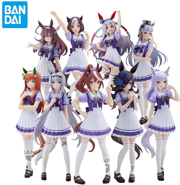 Bandai Umamusume Pretty Derby Kitasan Black Tokai Teio Tamamo Cross Action Figuren - Bild 1