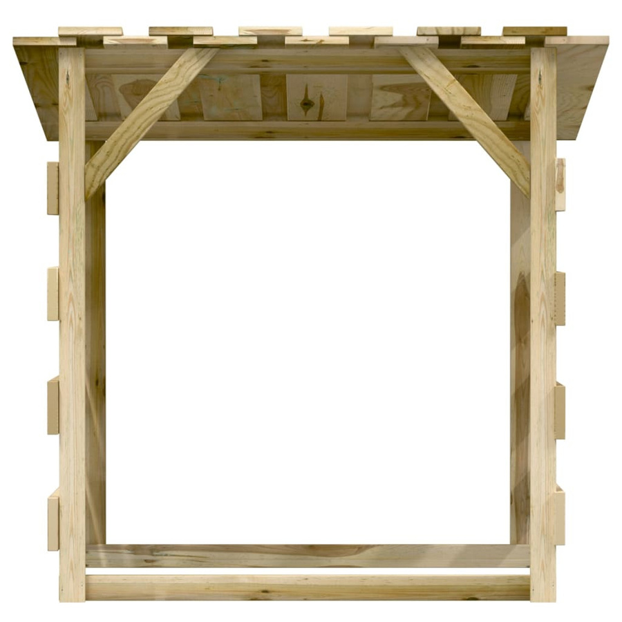 Vidaxl Gartenpergola mit Dach aus Kiefernholz und Fichte in Braun, B/T/H: 100 x 90 x 100 cm - Bild 1