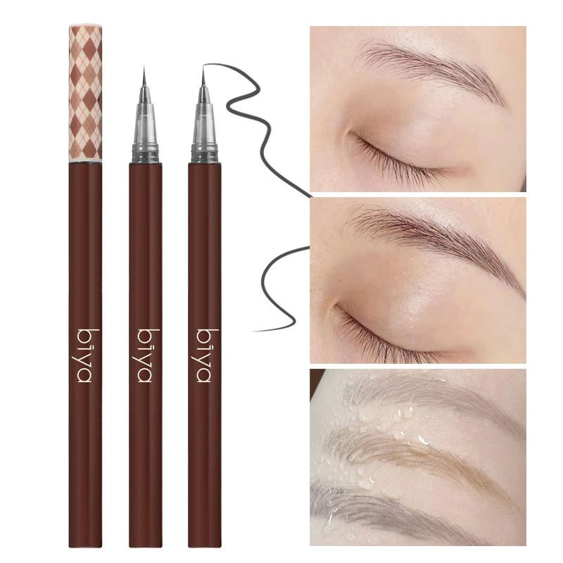 WishLucky Augenbrauenstift, 3 Stück, wasserfest, 0,01 mm Kopf, Unisex - Bild 4