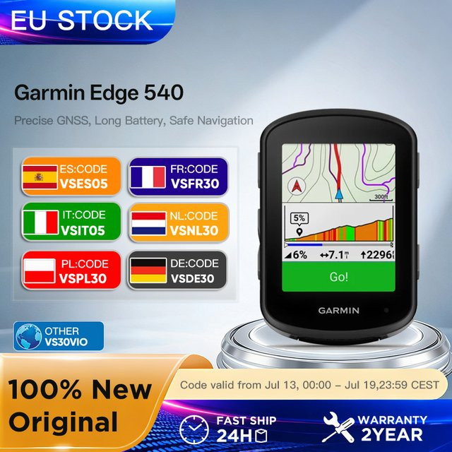Garmin Edge 540 Fahrradcomputer in Schwarz mit Multi-Band GNSS, ClimbPro und Navigation für MTB und Rennrad - Bild 1