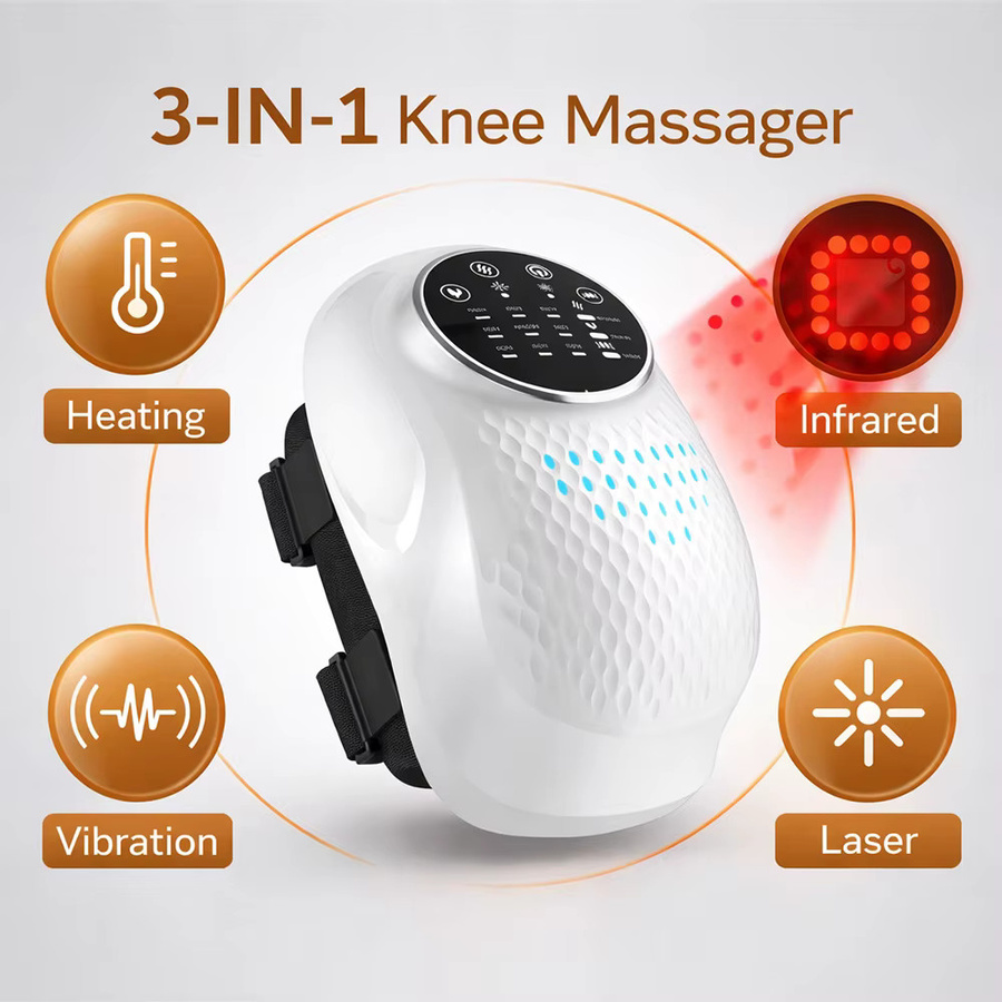 pyeeyan Kabelloses Knie-Massagegerät mit Wärme, Vibration und Luftkompression, Unisex - Bild 2