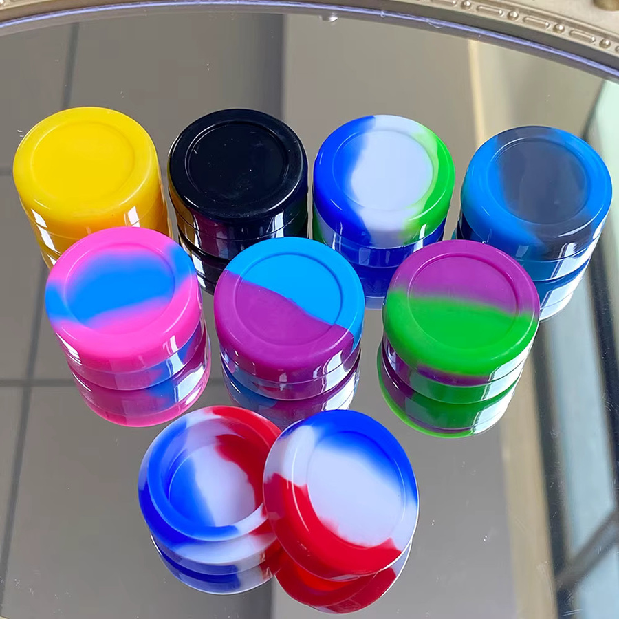 100 Stück Silikon Glas Antihaft-Behälter für Gesichtscreme und Öl, 2 ml/3 ml/5 ml - Bild 2