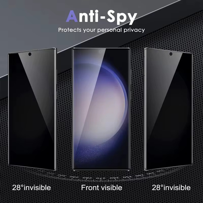 4er-Pack Matte Keramik Privatsphäre Displayschutzfolie Anti-Spy für Samsung Galaxy S24 S23 S22 S21 S20 Ultra, Note 20, Note 10, S10 Plus, S9, S8 - Bild 2
