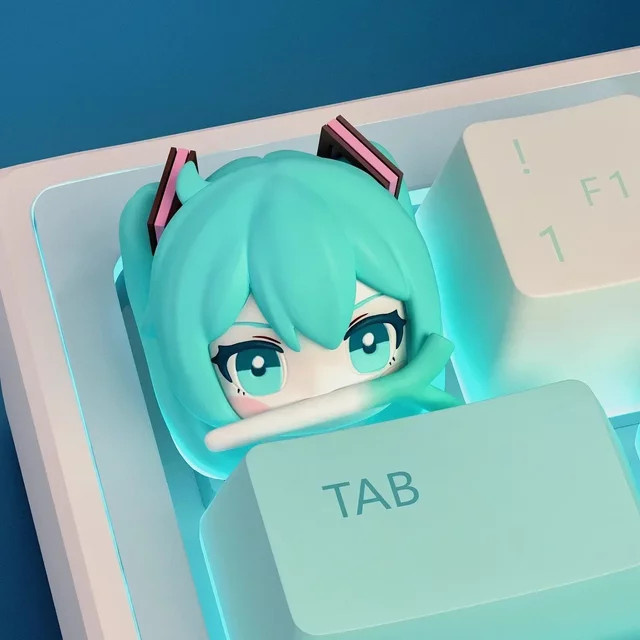 EWEADN Anime Tastenkappen FufuVOCALOID handgefertigt aus Kunstharz für mechanische Tastaturen in Multicolour - Bild 1
