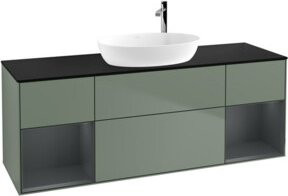 V&B Finion Waschtischunterschrank mit Wandbeleuchtung, Breite: 160 cm, Tiefe: 50,1 cm, Höhe: 50,1 cm, lackiert - Bild 1