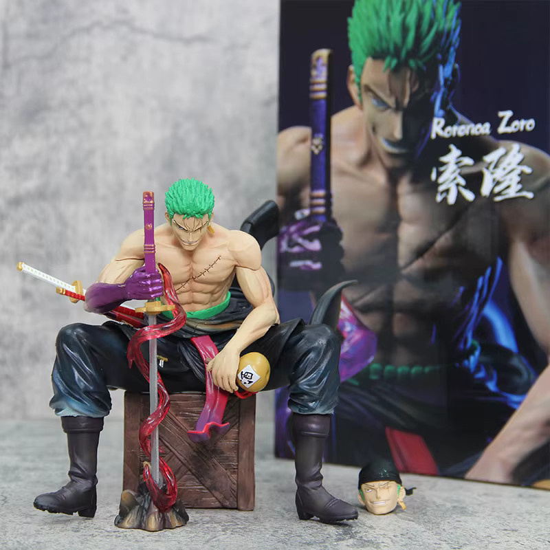 Bandai One Piece Roronoa Zoro Actionfigur, 15cm, Kunststoff - Bild 2