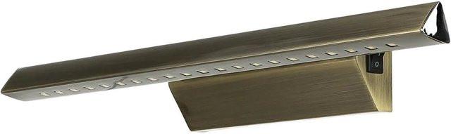 Licht-Erlebnisse LED Bilderleuchte in Messing Antik mit Schalter, Breite: 40,7 cm - Bild 1