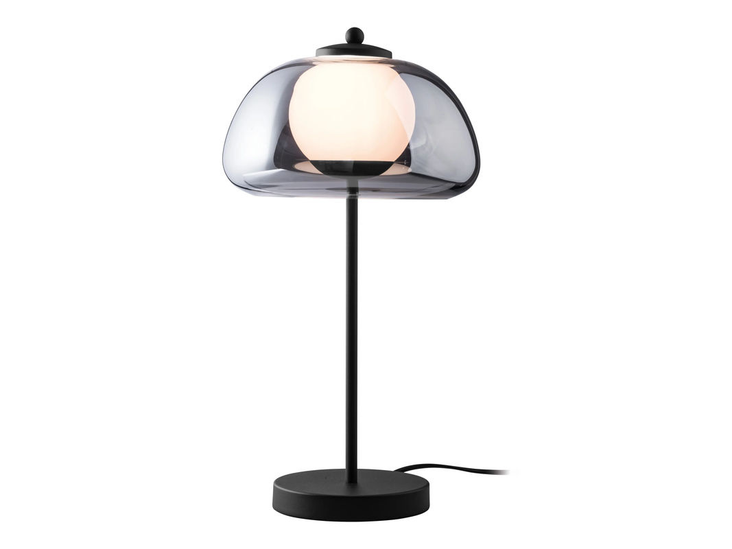 LIVARNO HOME LED-Tischleuchte mit Lampenschirm aus Grauglas - Bild 3