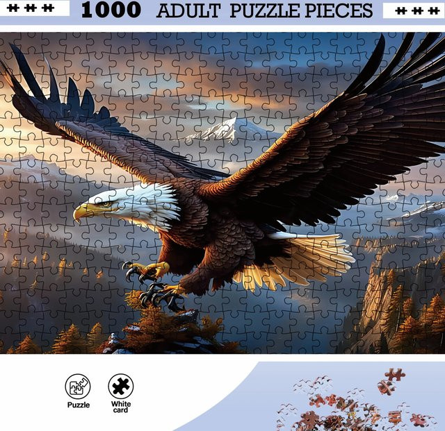 EagleMaster Puzzle, Adlermotiv, 1.000 Teile - Bild 1