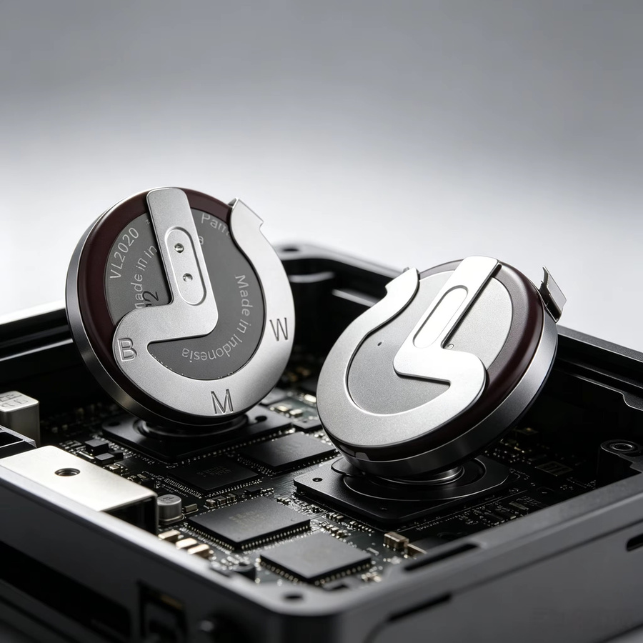 Panasonic VL2020 Wiederaufladbare Lithium-Batterie für Autoschlüssel in Silber - Bild 6