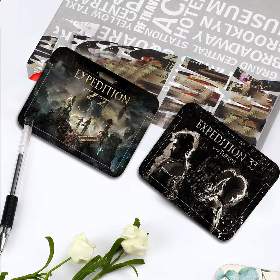 C-Clair Obscur E-Expedition 33 Lanyard Ausweishalter für Unternehmen und Schule in Schwarz - Bild 1