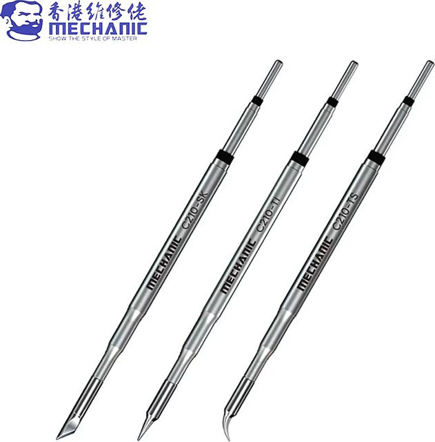 Mechaniker C210 Präzisions-Lötspitze in Silber für Handy-Motherboard und Leiterplatten-Reparatur - Bild 1