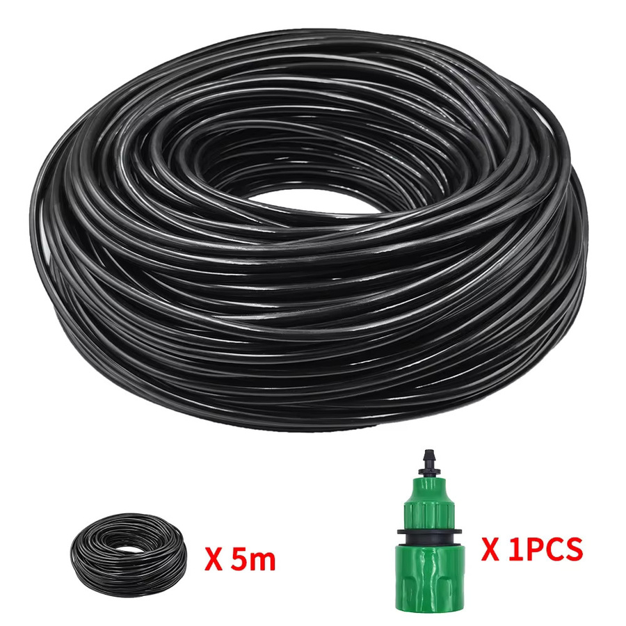 DIY Mikrobewässerungsset aus schwarzem PVC mit verstellbaren Tropfern und Stanzwerkzeug, 5–30 m Gartenschlauch mit 4/7 mm Mikrobewässerungsrohr - Bild 2