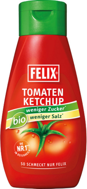 Felix Tomatenketchup BIO weniger Zucker weniger Salz 435 g - Bild 1
