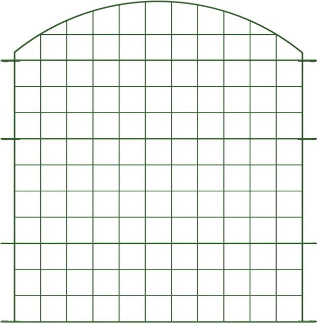 Prestige Home Living Outdoor Teichzaun Oberbogen Starter-Set Dunkelgrün, 11-teilig, Höhe: 78,5 cm, Breite: 390 cm - Bild 1