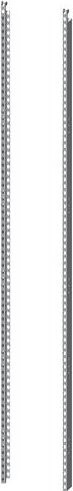 Siemens ALPHA 630/1600 DIN Längsholme Set, 2 Stück, Farbe: Silber, Höhe: 180 cm, für Tiefe: 25 cm bis 32 cm - Bild 1