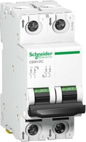 Schneider Electric Leitungsschutzschalter C60H-DC A9N61526 2-polig 6A 500 V/DC weiß - Bild 1