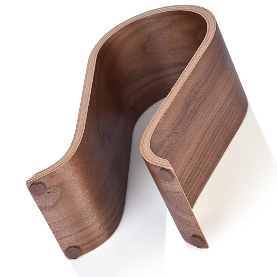 Andoer Kopfhörer Ständer aus Holz in Braun als U-Form Headset Halter für deinen Schreibtisch - Bild 4