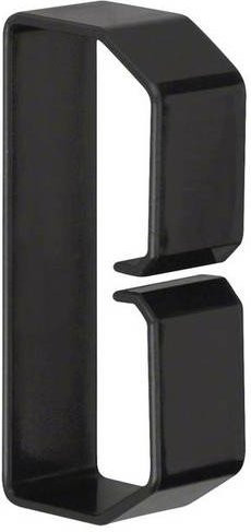 Hager B400803 Klammer Schwarz aus Kunststoff 50 Stück B: 80 mm, H: 40 mm - Bild 1