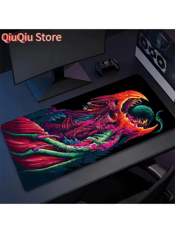 Großes Anime Monster Mauspad in Multicolour als XXL Schreibtischunterlage für Gaming und Büro - Bild 5