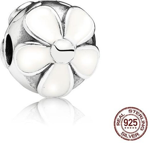 Lily there Clip-Charm, 925 Silber, Zirkonia, Perle, Damen - Bild 1