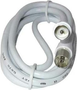 Kreiling Tech IEC-Anschlusskabel SM 90dB ASK75/ 5,0ZZ in Weiß - Bild 1