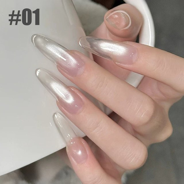 SHAKA Cat Eye Gel Nagellack, Weiß, Glänzend - Bild 1