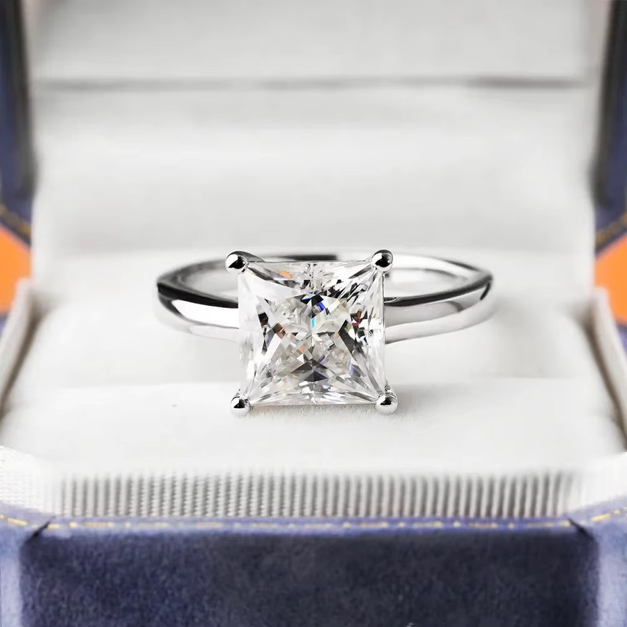 FEOBUR Diamantring Moissanit, 925 Silber, Damen - Bild 2