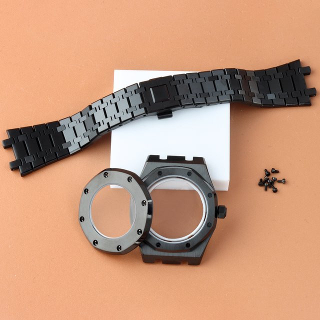 Uhrengehäuse Edelstahl, 41 mm, Edelstahlarmband, Saphirglas, Unisex - Bild 1