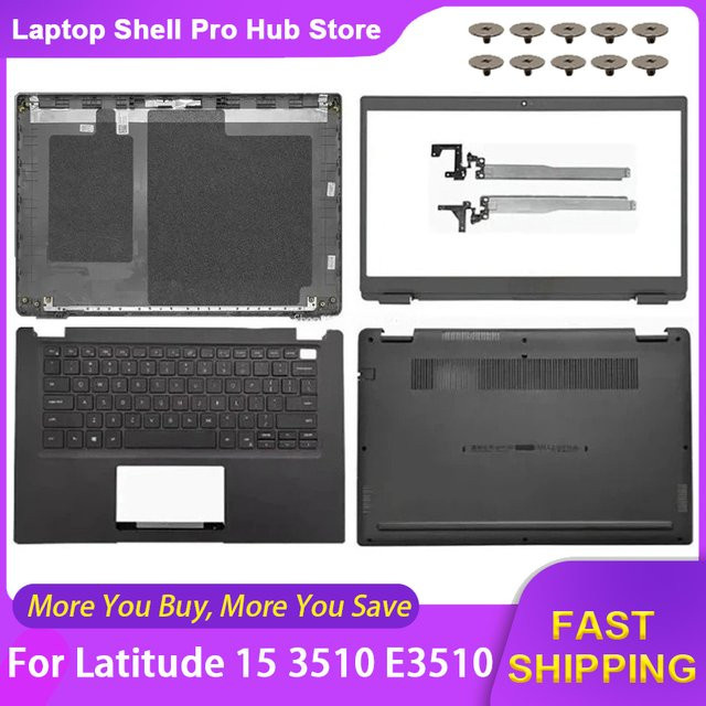 Dell Latitude 15 3510 Laptop-Gehäuse Set bestehend aus LCD-Rückabdeckung, oberer Handballenauflage und unterem Gehäuse - Bild 1
