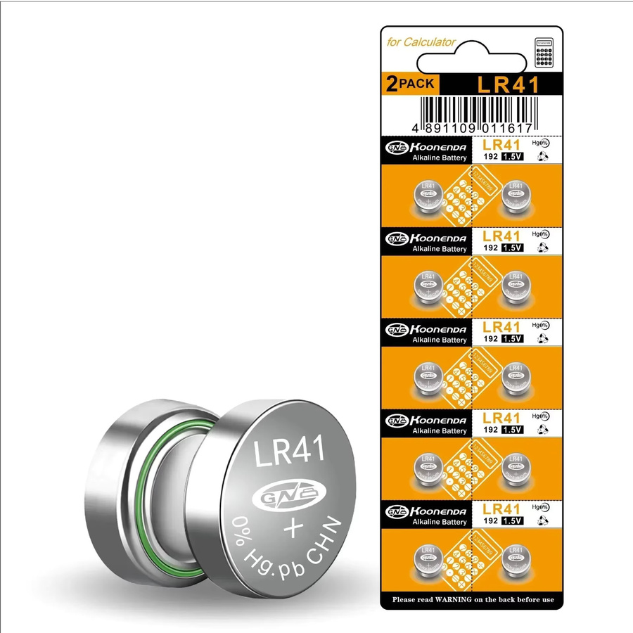UKGF LR41 AG3 SR41 384 392 L736f L736c Alkaline Knopfzellen Batterien 1,5 V in Silber - Bild 2