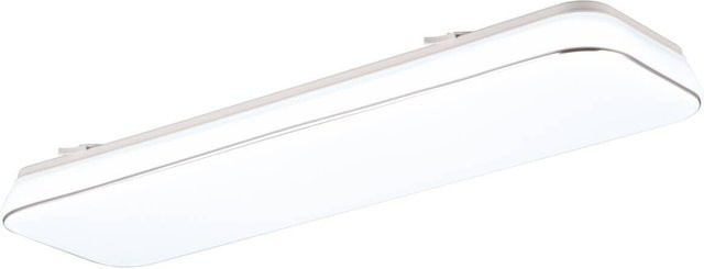 Reality Leuchten Blanca LED-Deckenleuchte aus Kunststoff in Weiß, dimmbar, B/H: 60 x 17 cm - Bild 1