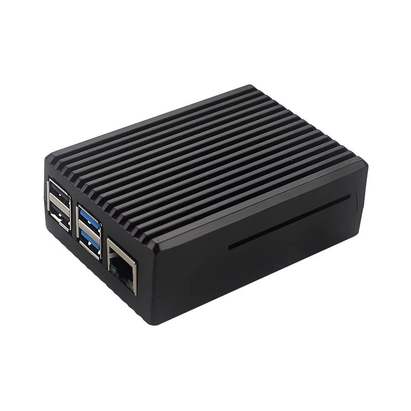 SHCHV Passives Metallgehäuse aus Aluminiumlegierung für Raspberry Pi 4 Modell B in Schwarz und Grau - Bild 4