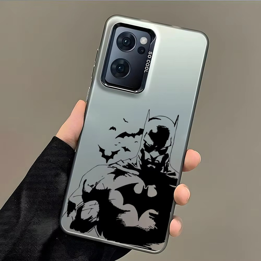 B-BatmanS Logo Silikon Handyhülle für Samsung Galaxy S25 Edge S24 S23 S22 S21 S20 Ultra in Silber und Bunt - Bild 3