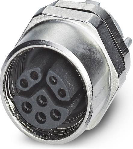 Phoenix Contact 1456666 Sensor-Aktor-Einbausteckverbinder M12 Buchse mit 8 Polen und Schraubanschluss in Silber - Bild 1
