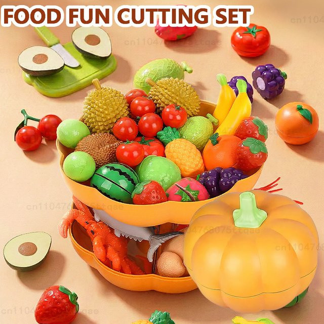 GONZI Kinder-Küchenspielzeug-Set, Obst-Schneide- und Meeresfrüchte-Set, Meerestiere, Bunt / Mehrfarbig - Bild 1