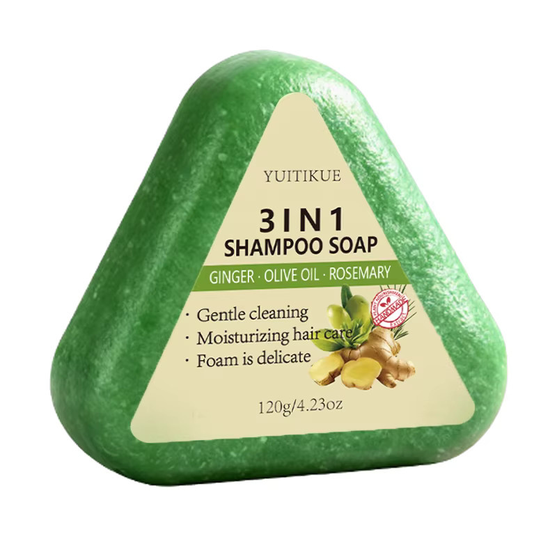 YUITIKUE Ingwer 3-in-1 Shampoo-Bar, 120g, Unisex - Bild 7