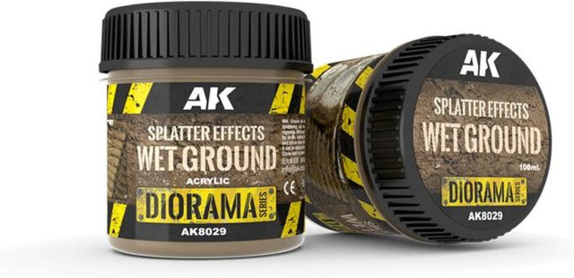 AK Interactive Splatter Effects Wet Ground, Acrylic, 100ml - Bild 1
