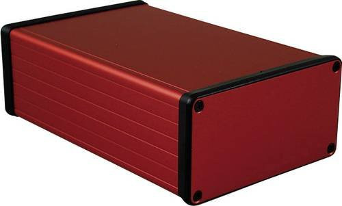 Hammond Electronics 1455N1601RD Profil-Gehäuse aus Aluminium in Rot, B/T/H: 160 x 103 x 53 mm - Bild 1