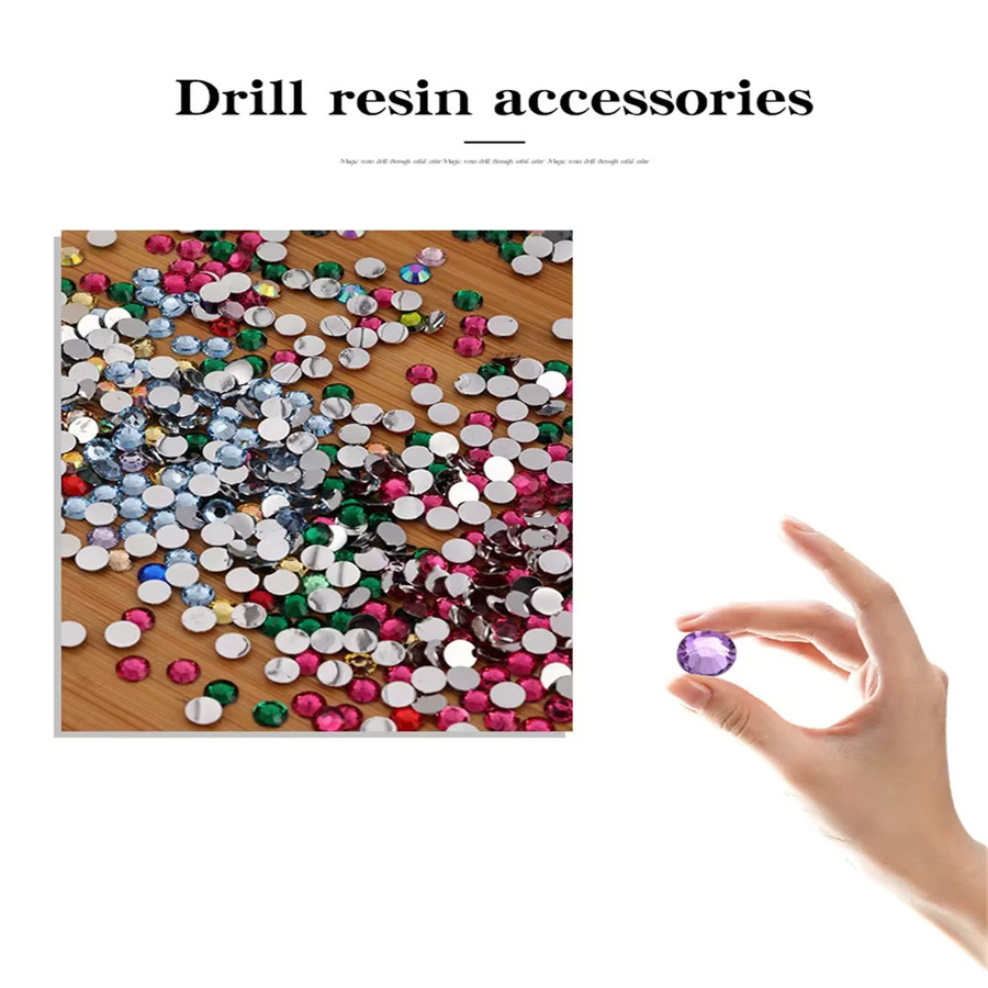 Aark Harz-Strasssteine in Grün, flache Rückseite, Kunststoffkristalle für Nageldesign und Bastelarbeiten, 2–6 mm - Bild 2