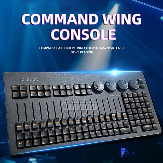 MA2 Mini Command Wing To Plus DMX512 Beleuchtungskonsole von YunlinLi in Schwarz - Bild 1