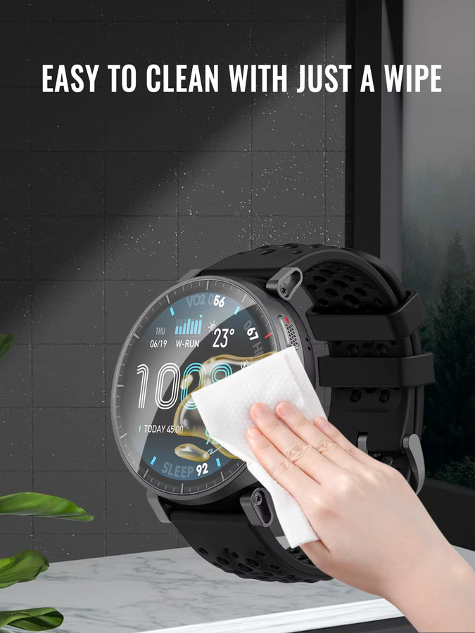 Amazfit Displayschutzfolie Hydrogel, Silikon, transparent - Bild 4