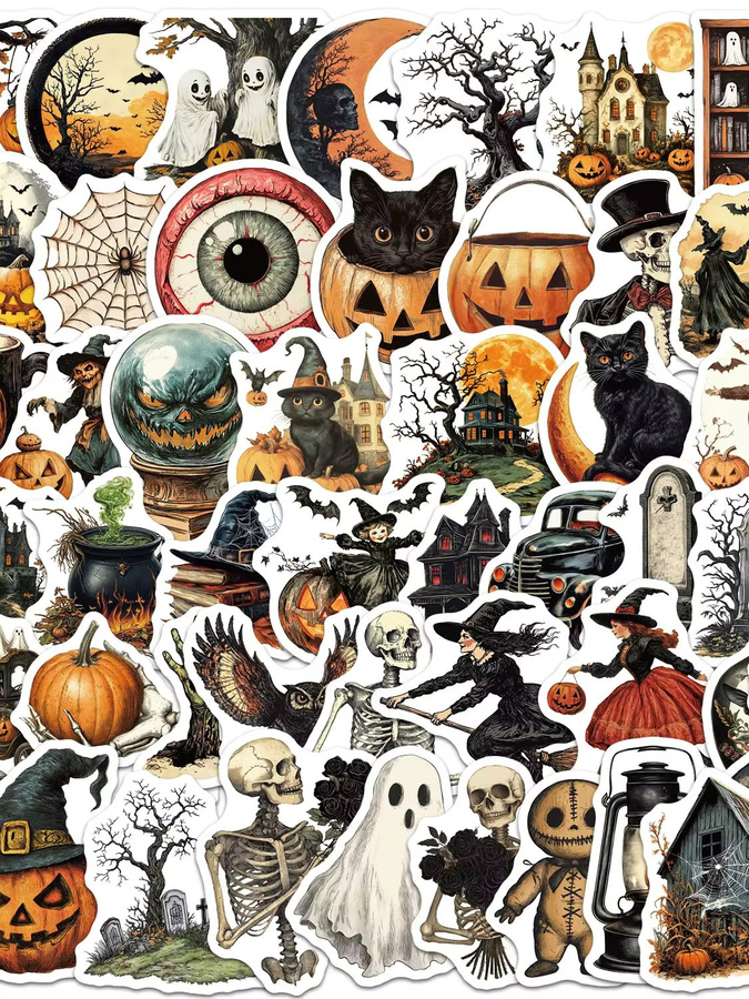 GOGOTU Horror-Halloween-Graffiti-Aufkleber, 50 Stück - Bild 6