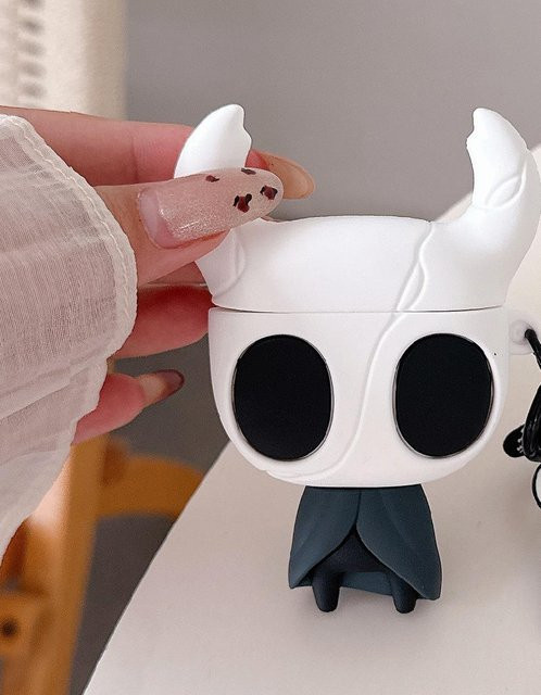 Hollow Knight Kopfhörerhülle für AirPods Pro 2 und Pro 3, Anti-Fall Schutzhülle, Farbe: Weiß, von Binchi Outdoor Product - Bild 1