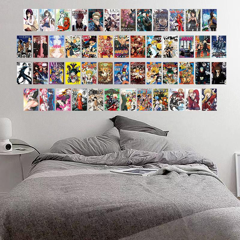 50 Stück Anime Manga Panel Wand Collage Kit Sunshine Days in Multicolor zur DIY Kunst Dekoration für dein Wohnzimmer oder Schlafzimmer - Bild 3