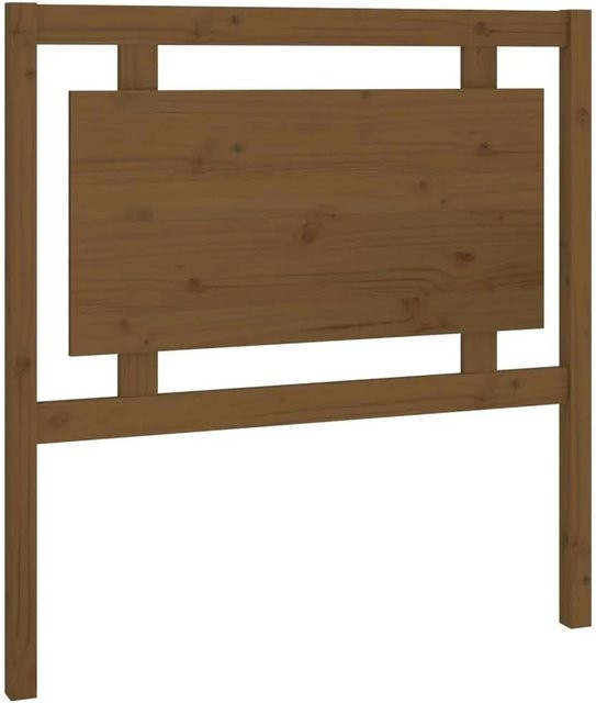 vidaXL Kopfteil aus Kiefer-Massivholz in Honigbraun, rustikales Design, B/T/H: 95,5 x 4 x 100 cm - Bild 1