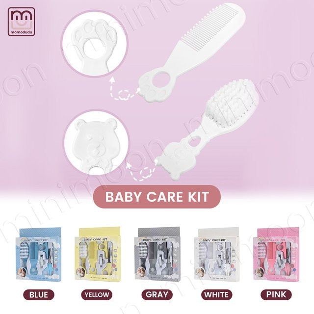momo&dudu Baby-Pflegeset und Hygieneset, 6-teilig, Gelb - Bild 1