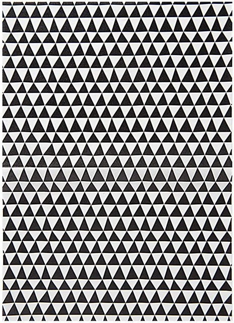 Rico Design Paper Patch Papier mit Dreiecks-Motiv in Schwarz-Weiß, 30 x 42 cm - Bild 1